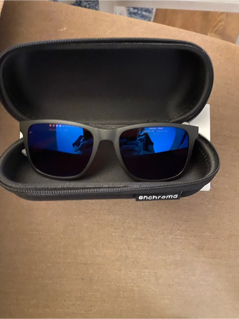 Never Used Enchroma Matte Black Sunglasses with Color Blind Lenses